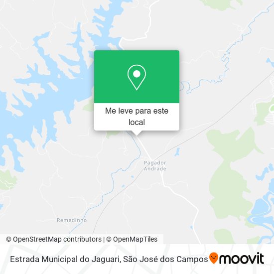 Estrada Municipal do Jaguari mapa