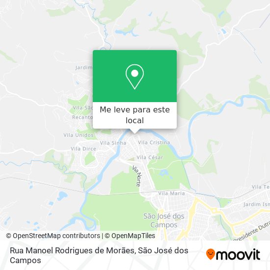 Rua Manoel Rodrigues de Morães mapa
