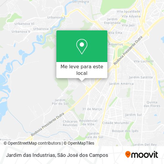 Jardim das Industrias mapa