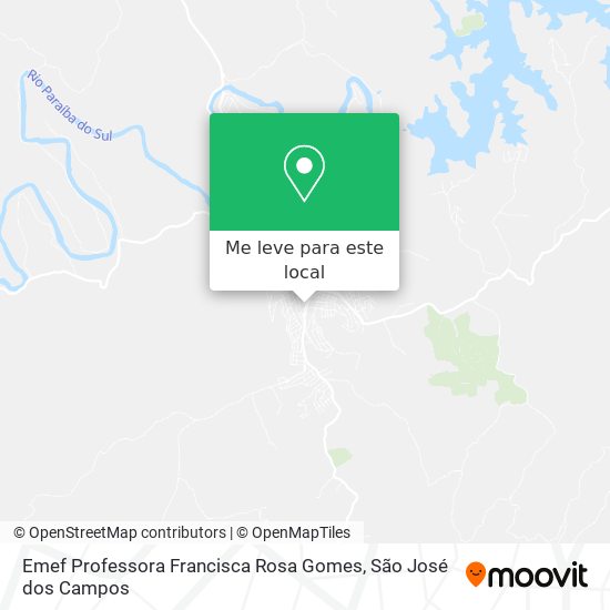 Emef Professora Francisca Rosa Gomes mapa
