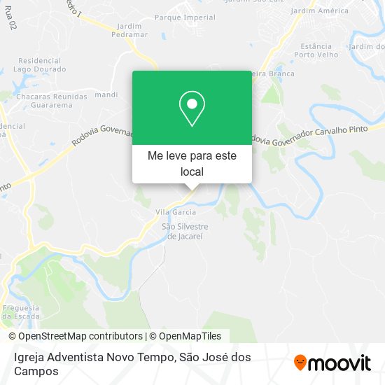 Igreja Adventista Novo Tempo mapa