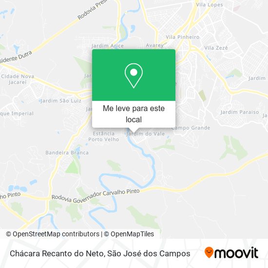 Chácara Recanto do Neto mapa