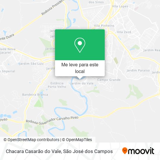 Chacara Casarão do Vale mapa