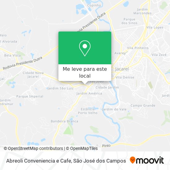 Abreoli Conveniencia e Cafe mapa