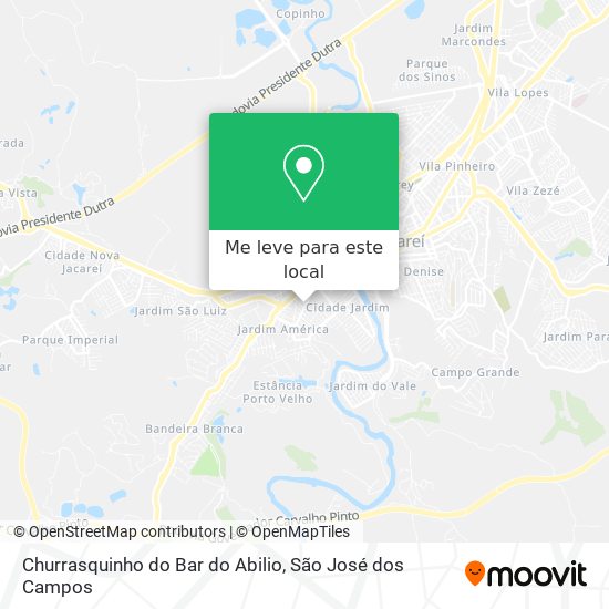 Churrasquinho do Bar do Abilio mapa