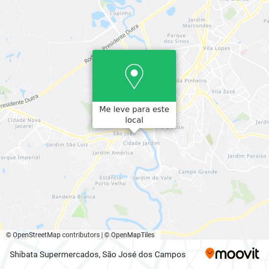 Shibata Supermercados mapa