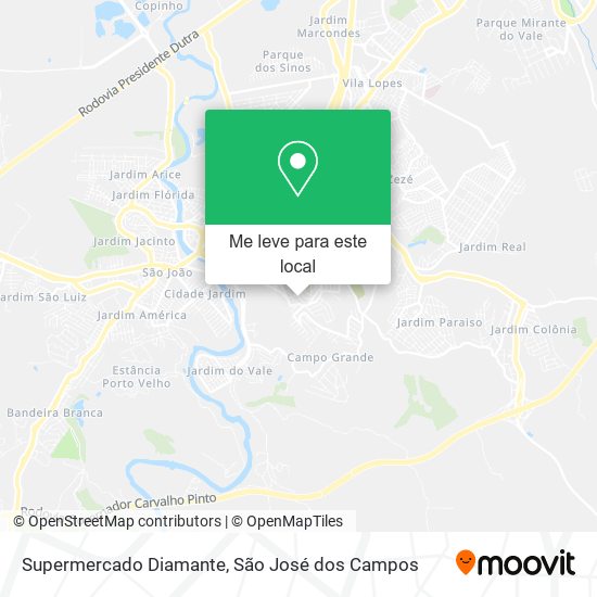 Supermercado Diamante mapa