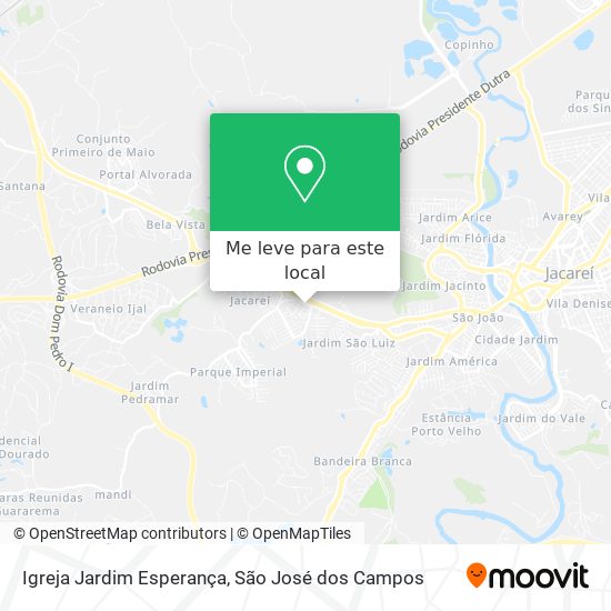 Igreja Jardim Esperança mapa