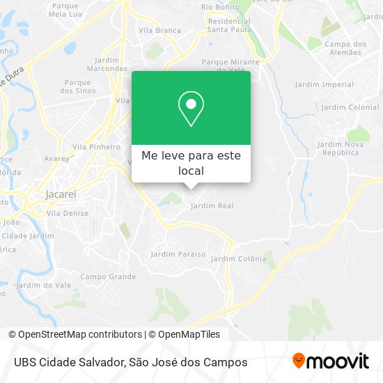 UBS Cidade Salvador mapa