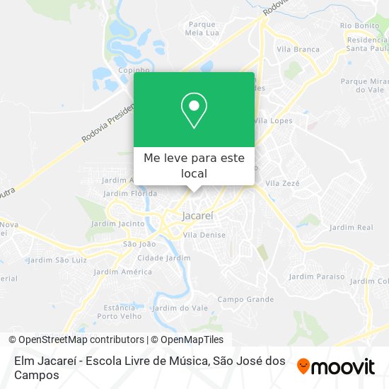 Elm Jacareí - Escola Livre de Música mapa