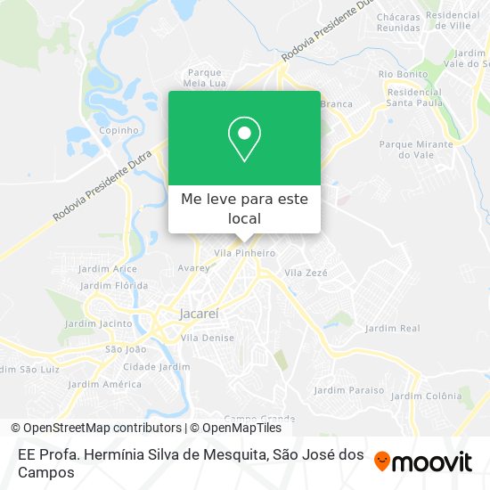 EE Profa. Hermínia Silva de Mesquita mapa