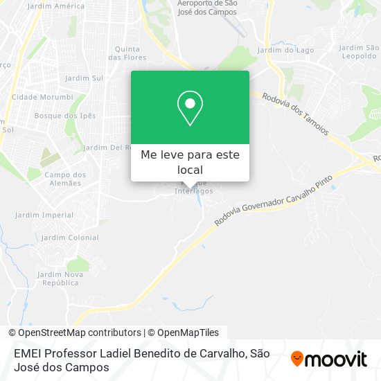 EMEI Professor Ladiel Benedito de Carvalho mapa