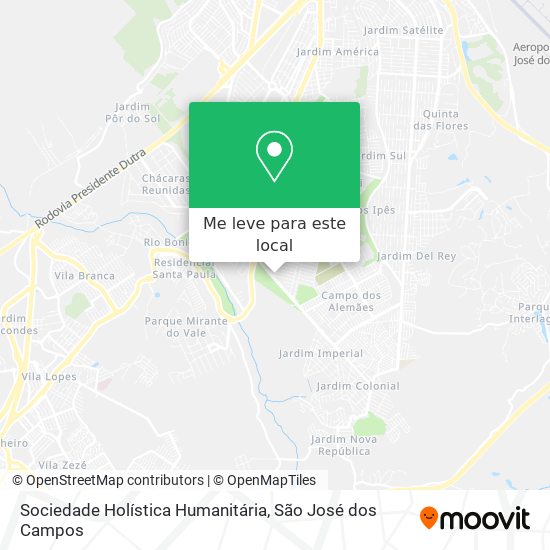Sociedade Holística Humanitária mapa