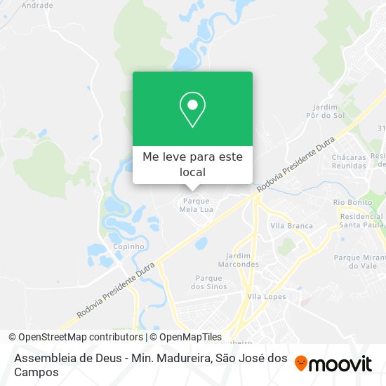 Assembleia de Deus - Min. Madureira mapa