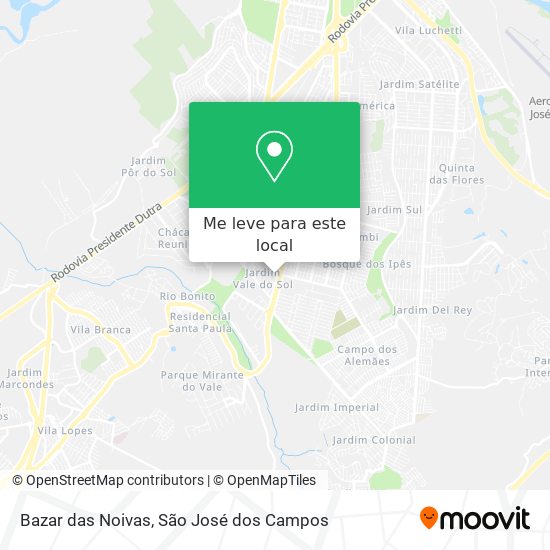 Bazar das Noivas mapa