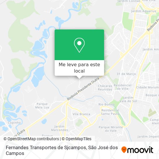 Fernandes Transportes de Sjcampos mapa