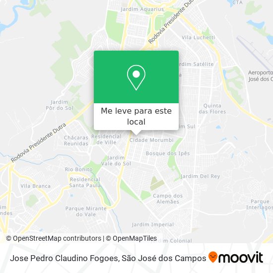 Jose Pedro Claudino Fogoes mapa