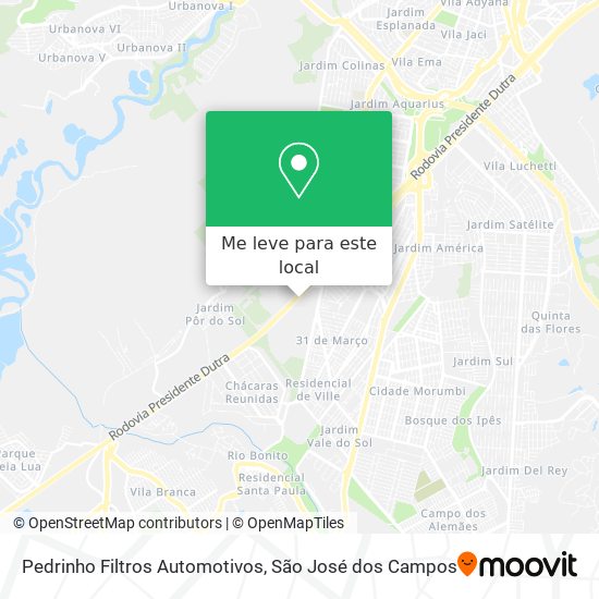 Pedrinho Filtros Automotivos mapa