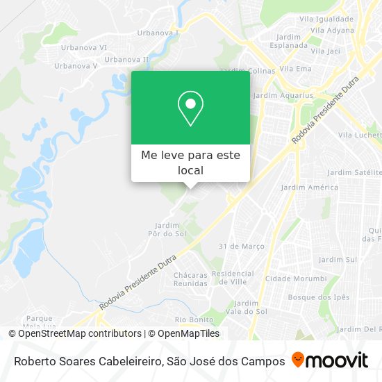 Roberto Soares Cabeleireiro mapa