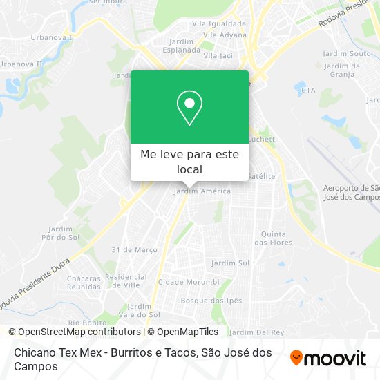 Chicano Tex Mex - Burritos e Tacos mapa