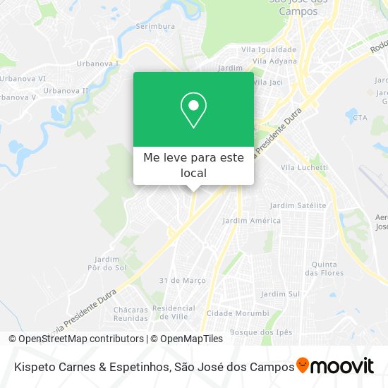 Kispeto Carnes & Espetinhos mapa