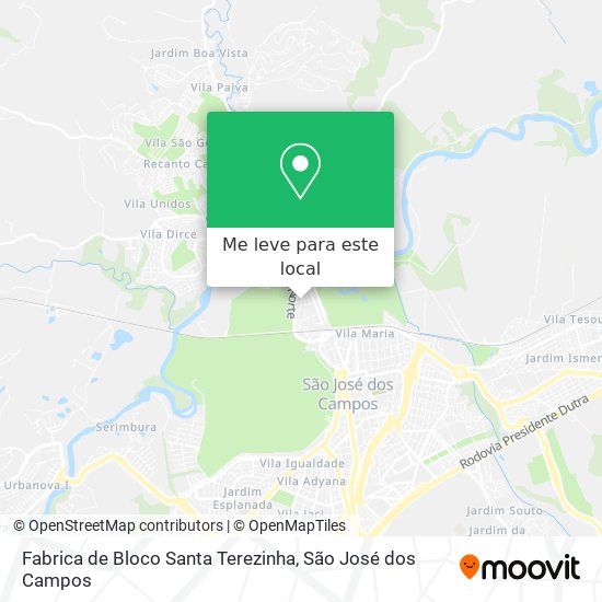 Fabrica de Bloco Santa Terezinha mapa