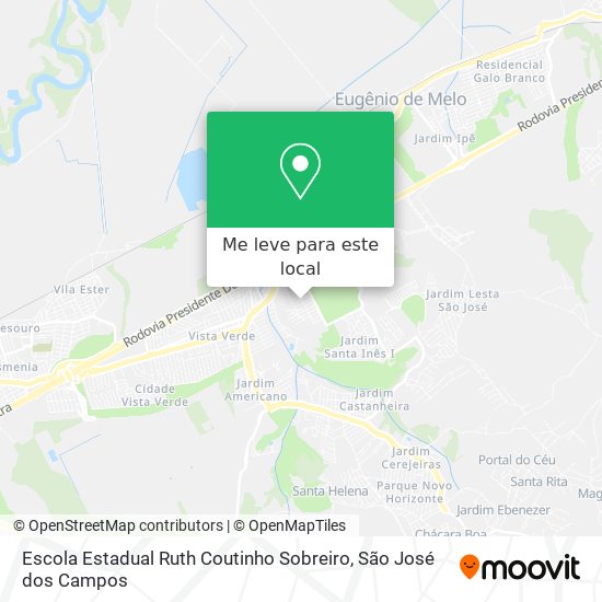 Escola Estadual Ruth Coutinho Sobreiro mapa
