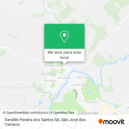 Geraldo Pereira dos Santos Sjc mapa