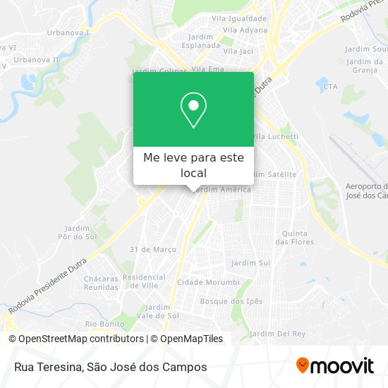 Rua Teresina mapa