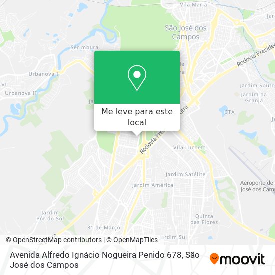 Avenida Alfredo Ignácio Nogueira Penido 678 mapa