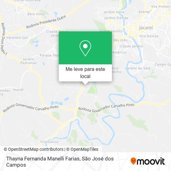 Thayna Fernanda Manelli Farias mapa