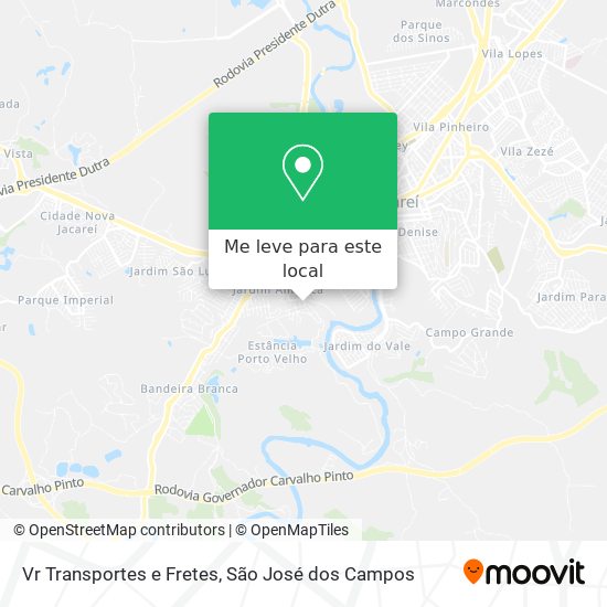 Vr Transportes e Fretes mapa