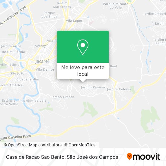 Casa de Racao Sao Bento mapa