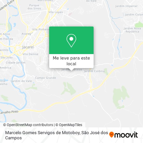 Marcelo Gomes Servigos de Motoboy mapa