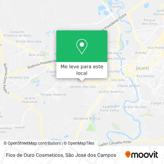 Fios de Ouro Cosmeticos mapa
