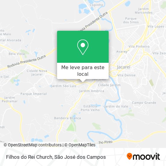 Filhos do Rei Church mapa