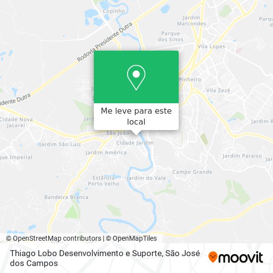 Thiago Lobo Desenvolvimento e Suporte mapa