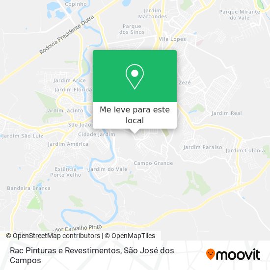 Rac Pinturas e Revestimentos mapa