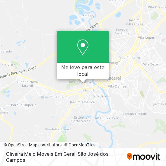 Oliveira Melo Moveis Em Geral mapa