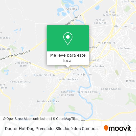 Doctor Hot-Dog Prensado mapa