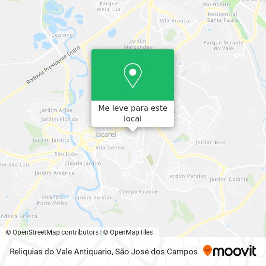 Reliquias do Vale Antiquario mapa