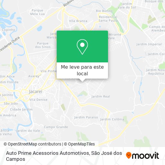 Auto Prime Acessorios Automotivos mapa