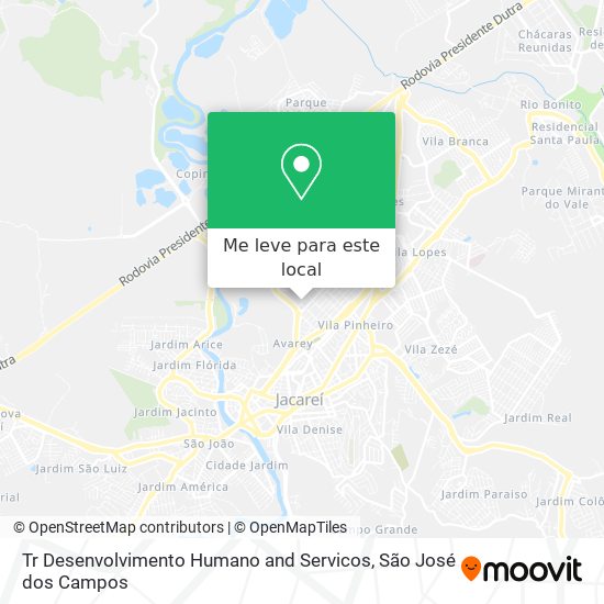 Tr Desenvolvimento Humano and Servicos mapa