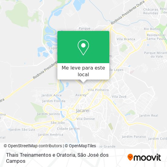 Thais Treinamentos e Oratoria mapa