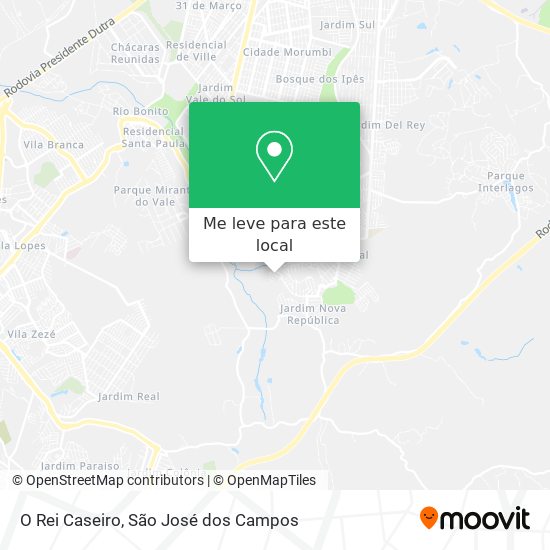 O Rei Caseiro mapa