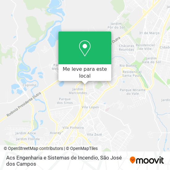 Acs Engenharia e Sistemas de Incendio mapa