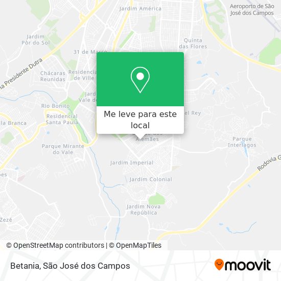 Betania mapa