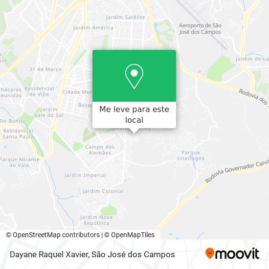Dayane Raquel Xavier mapa