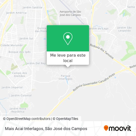 Mais Acai Interlagos mapa