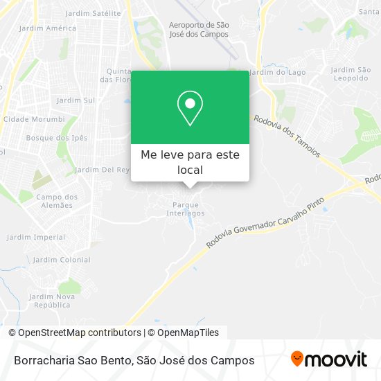 Borracharia Sao Bento mapa